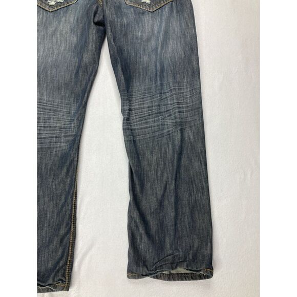 Helix Blue Dark Wash Straight Leg Y2K Jean Mens 36 x 30 - Picture 9 of 10